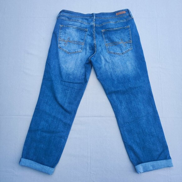 Denizen from Levi's jeans women's size 12 W31 ink blue colour Modern Slim Cuffed - Picture 3 of 13